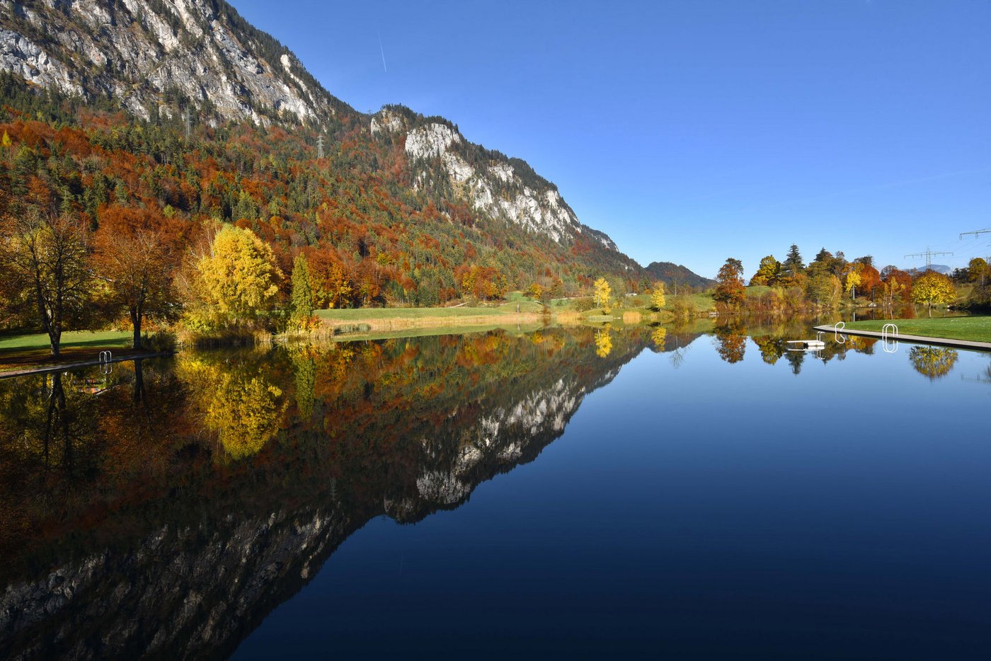 Aussicht auf den Klettersteig